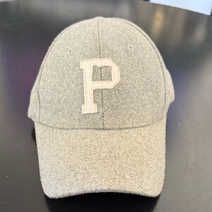 Gray Wool Baseball Cap